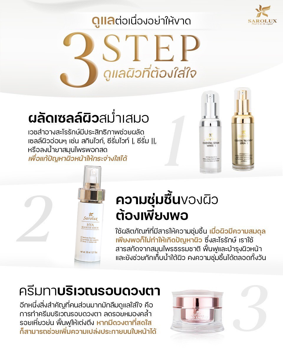 3 Step ดูแลผิวที่ต้องใสใจ