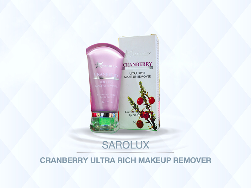 สะโรรักษ์ แครนเบอรี่ อัลตร้า ริช เมคอัพ รีมูฟเวอร์ (Sarolux Cranberry Ultra Rich Makeup Remover) สะโรรักษ์ แครนเบอรี่ อัลตร้า ริช เมคอัพ รีมูฟเวอร์ (Sarolux Cranberry Ultra Rich Makeup Remover)