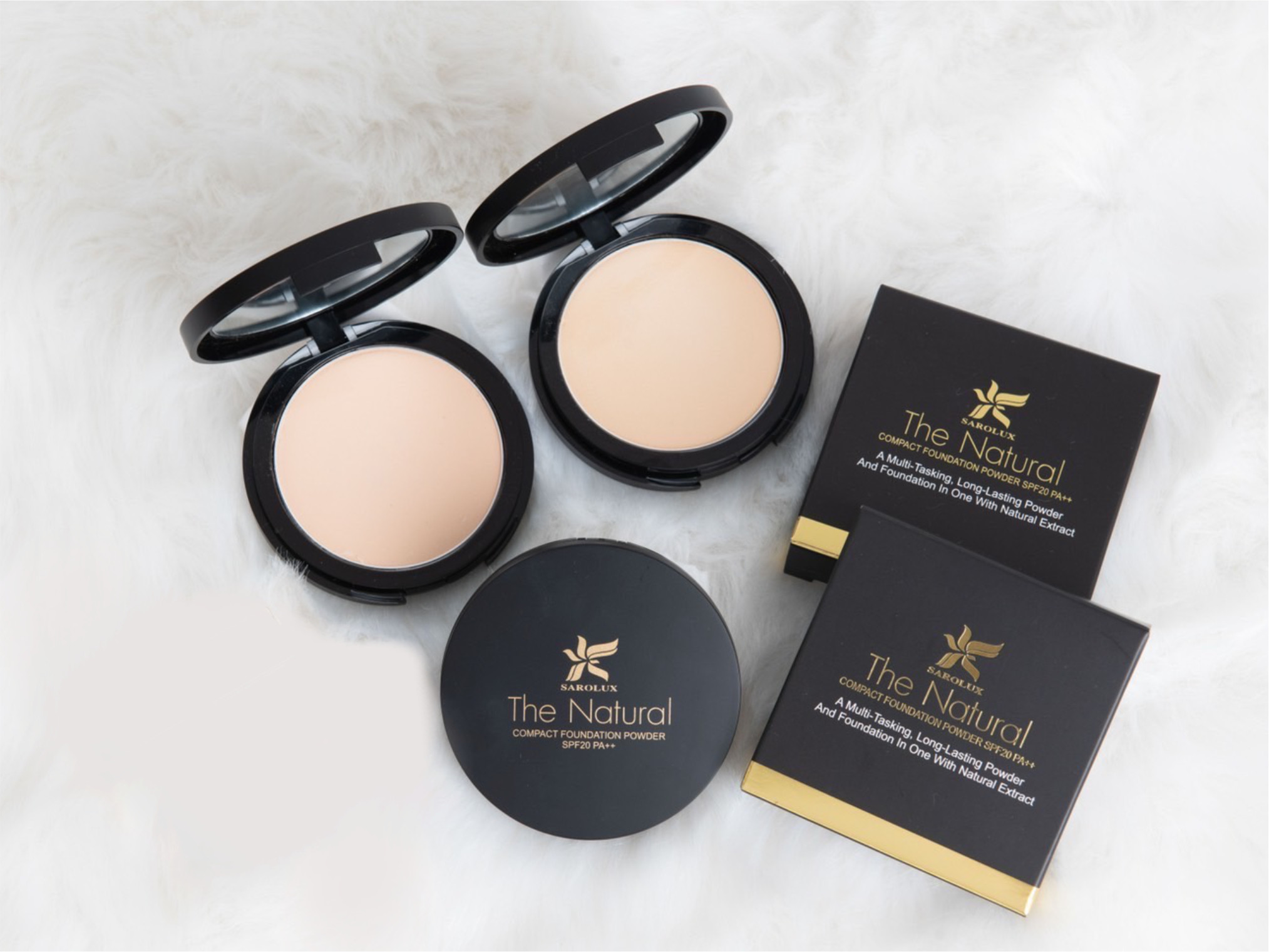 Sarolux The Natural Compact Foundation Powder SPF20 PA++ No.02